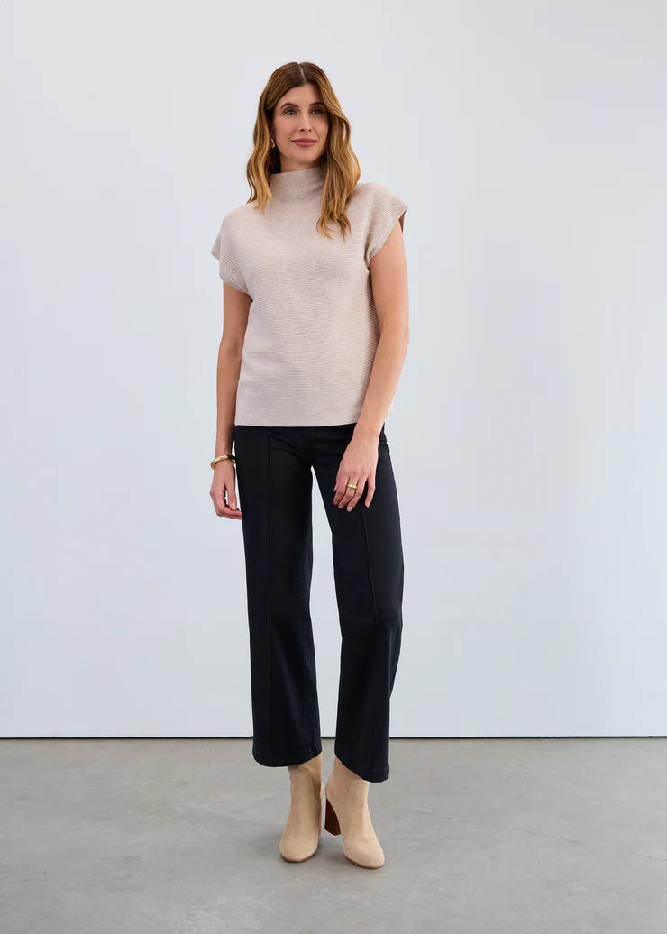 FDJ Cap Sleeve Funnel Neck