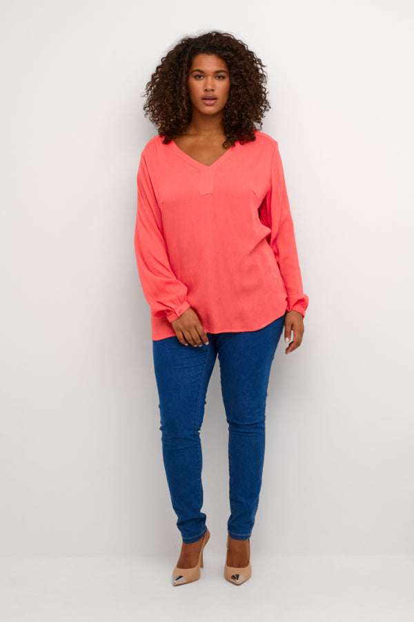 KAFFE CURVE Tunic Blouse