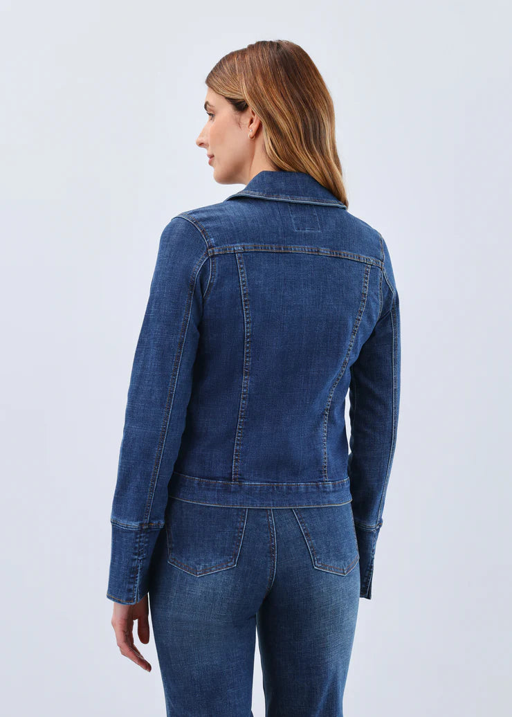 FDJ Zip Front Denim Jacket