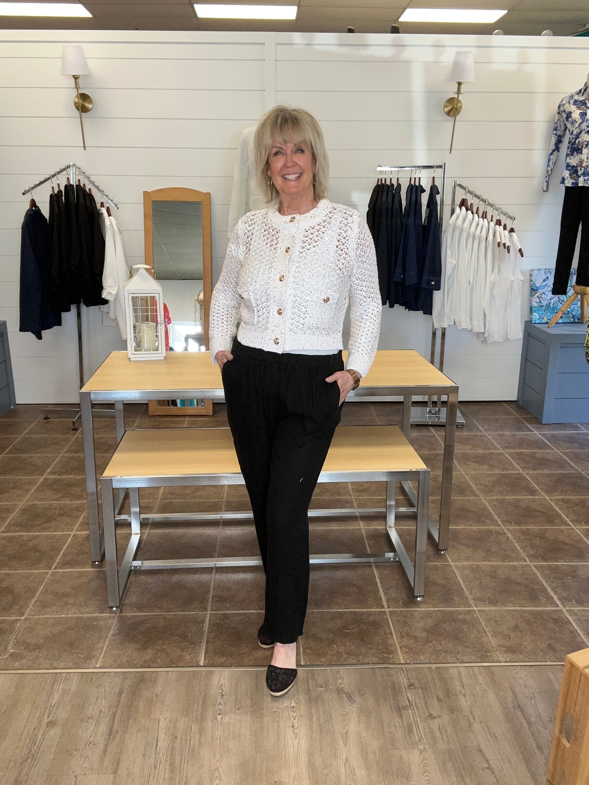 LINEN LUV Linen Pull-On Pants