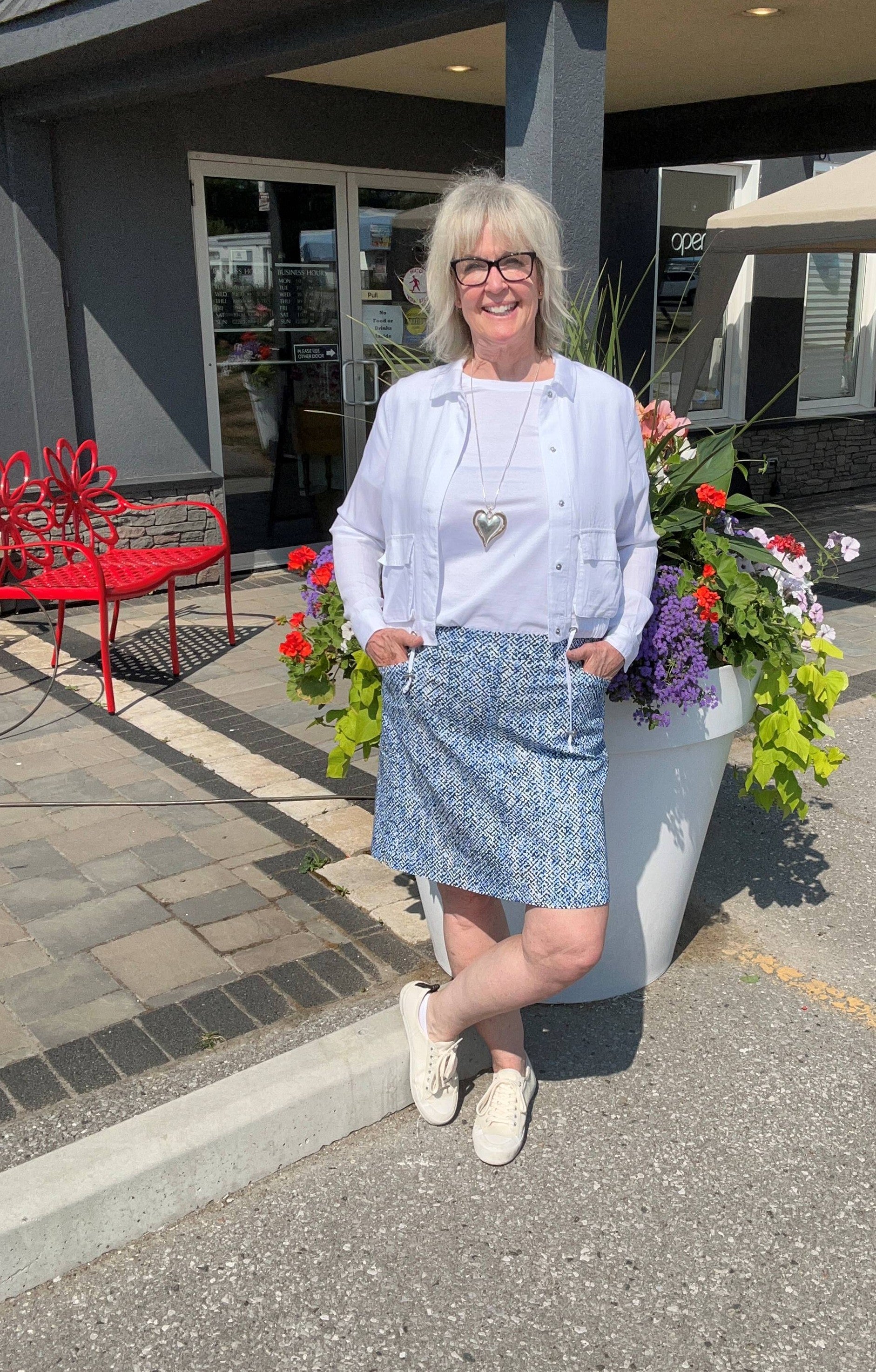 RENUAR Patterned Skort