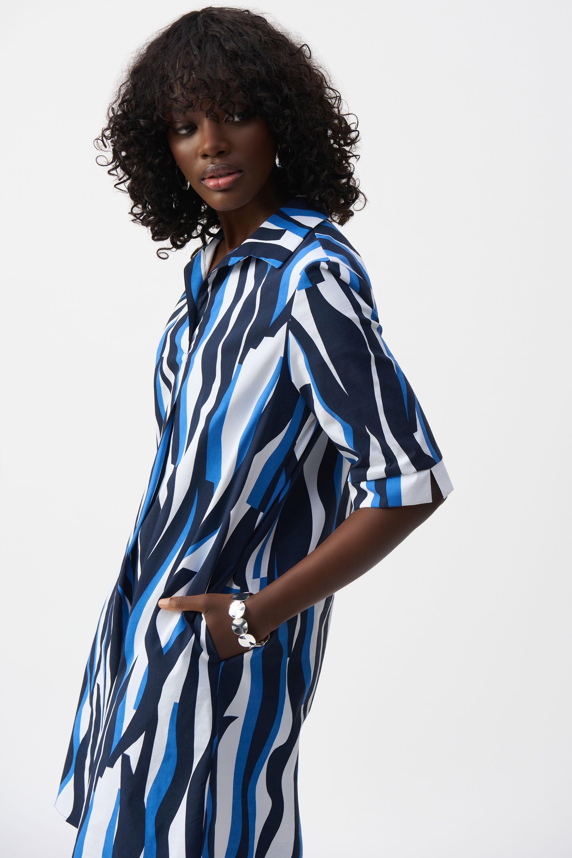 JOSEPH RIBKOFF Trapeze Shirt Dress