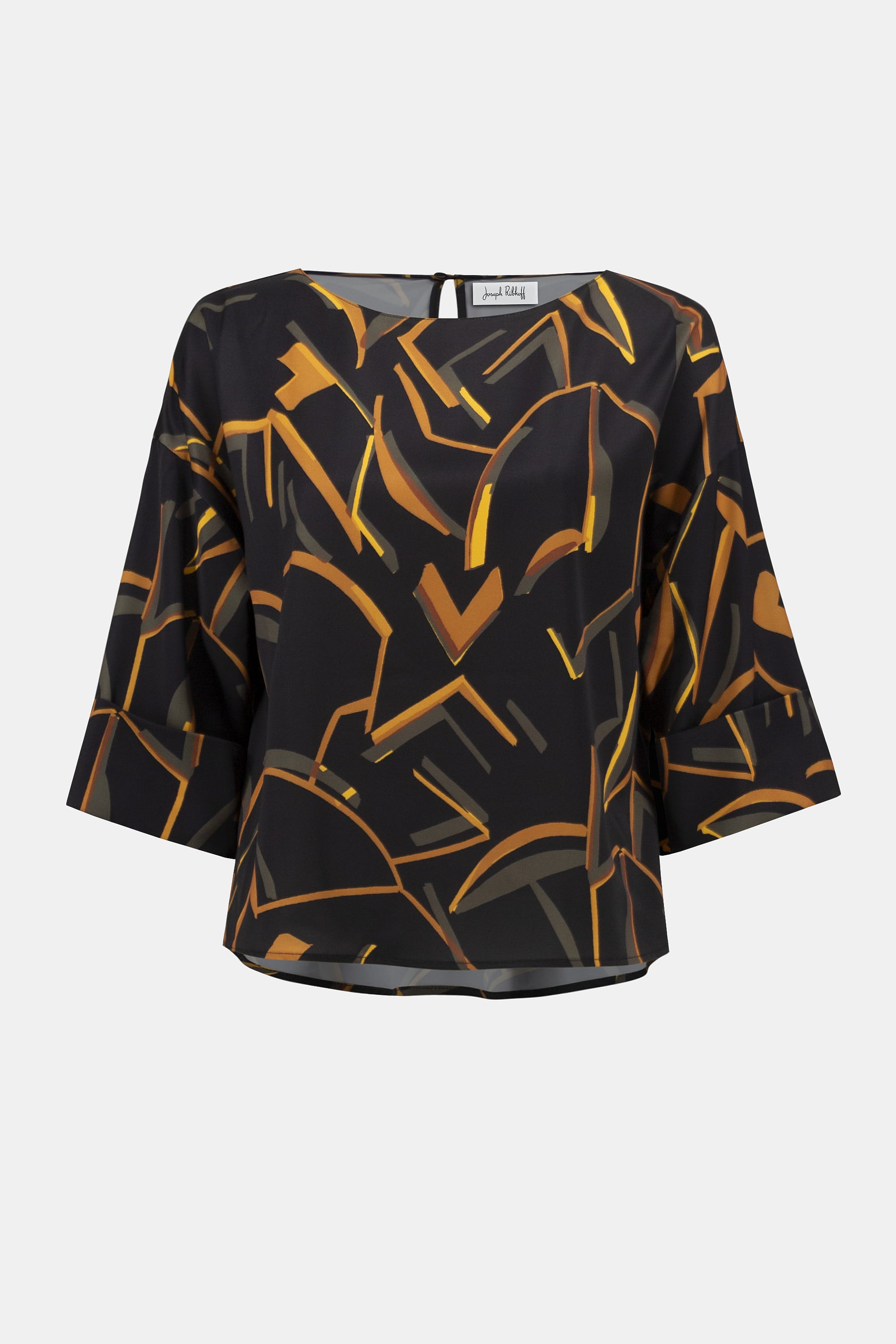 JOSEPH RIBKOFF Geometric Pattern Top