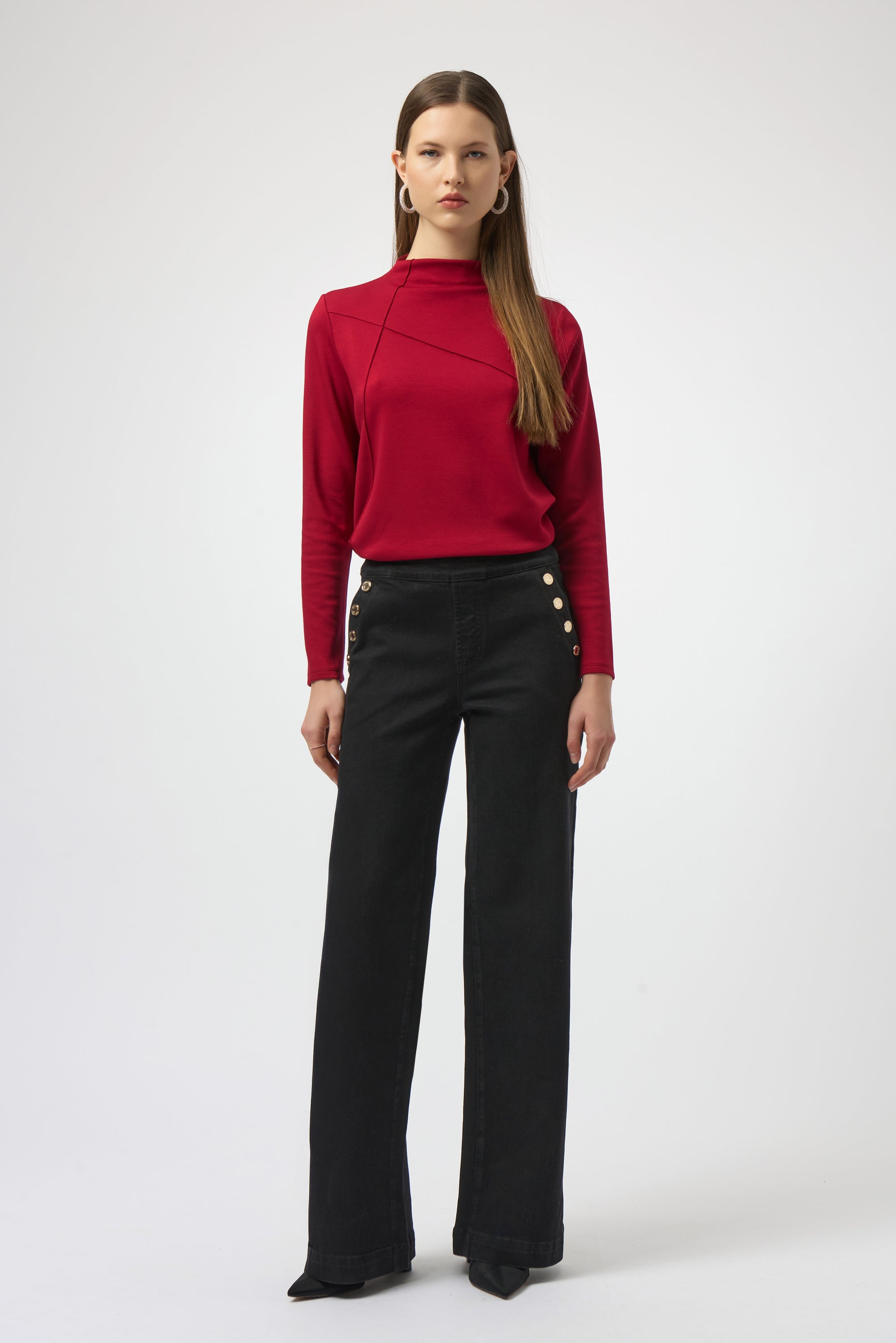 JOSEPH RIBKOFF Scuba Jersey Top