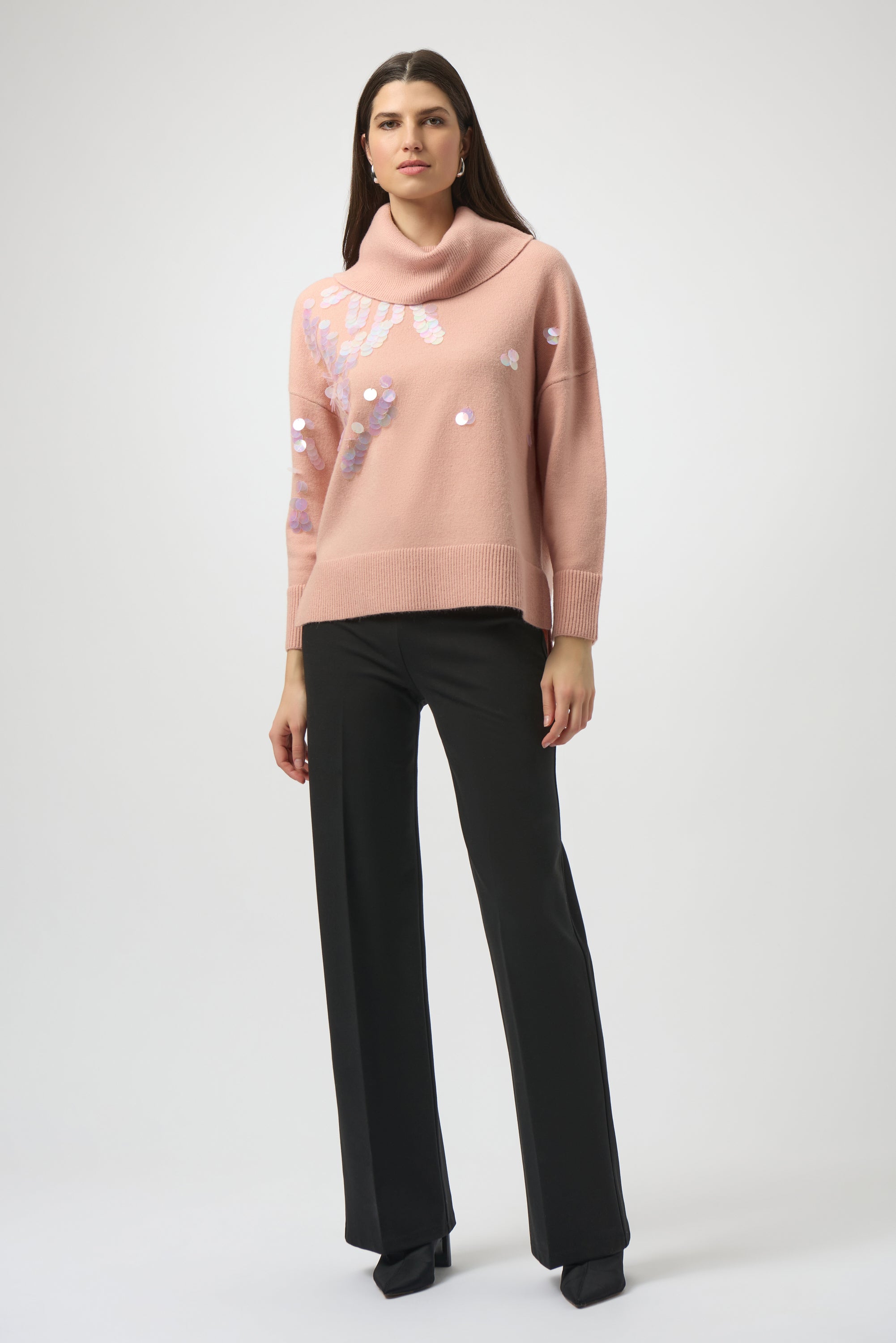 JOSEPH RIBKOFF Pull-on Wide Leg Pants