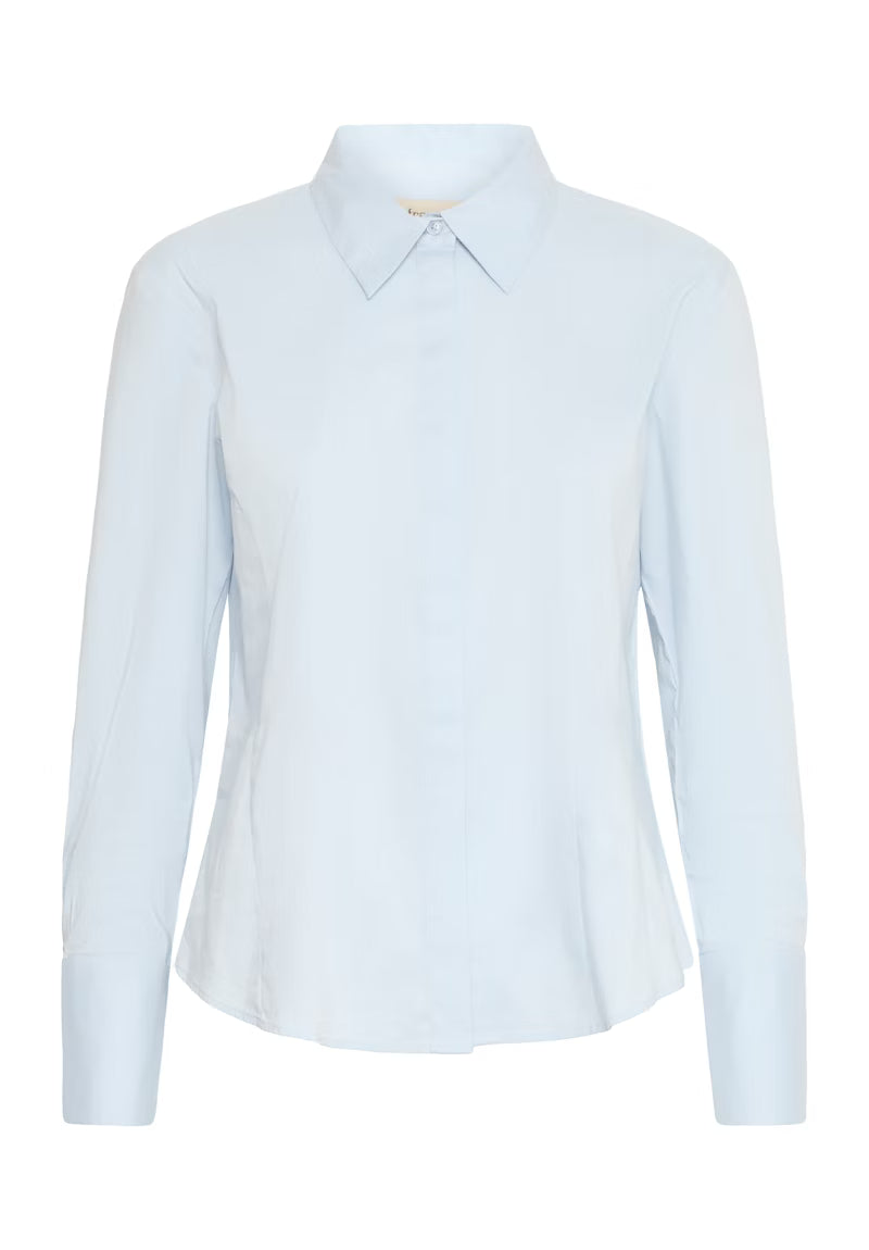 FRANSA Light Blue Collared Shirt