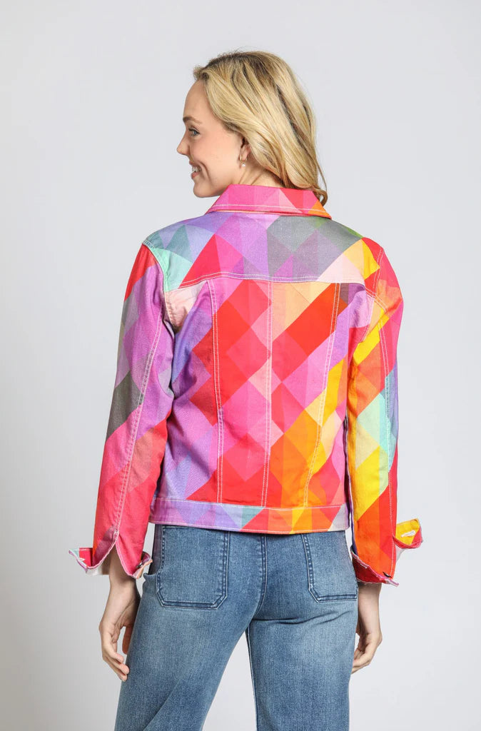 APNY Prism Print Jean Jacket