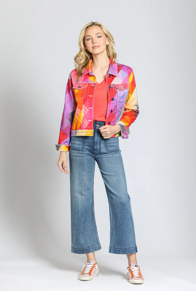 APNY Prism Print Jean Jacket
