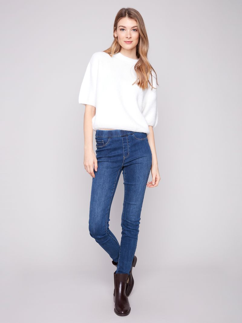 CHARLIE B Short Sleeve Sweater