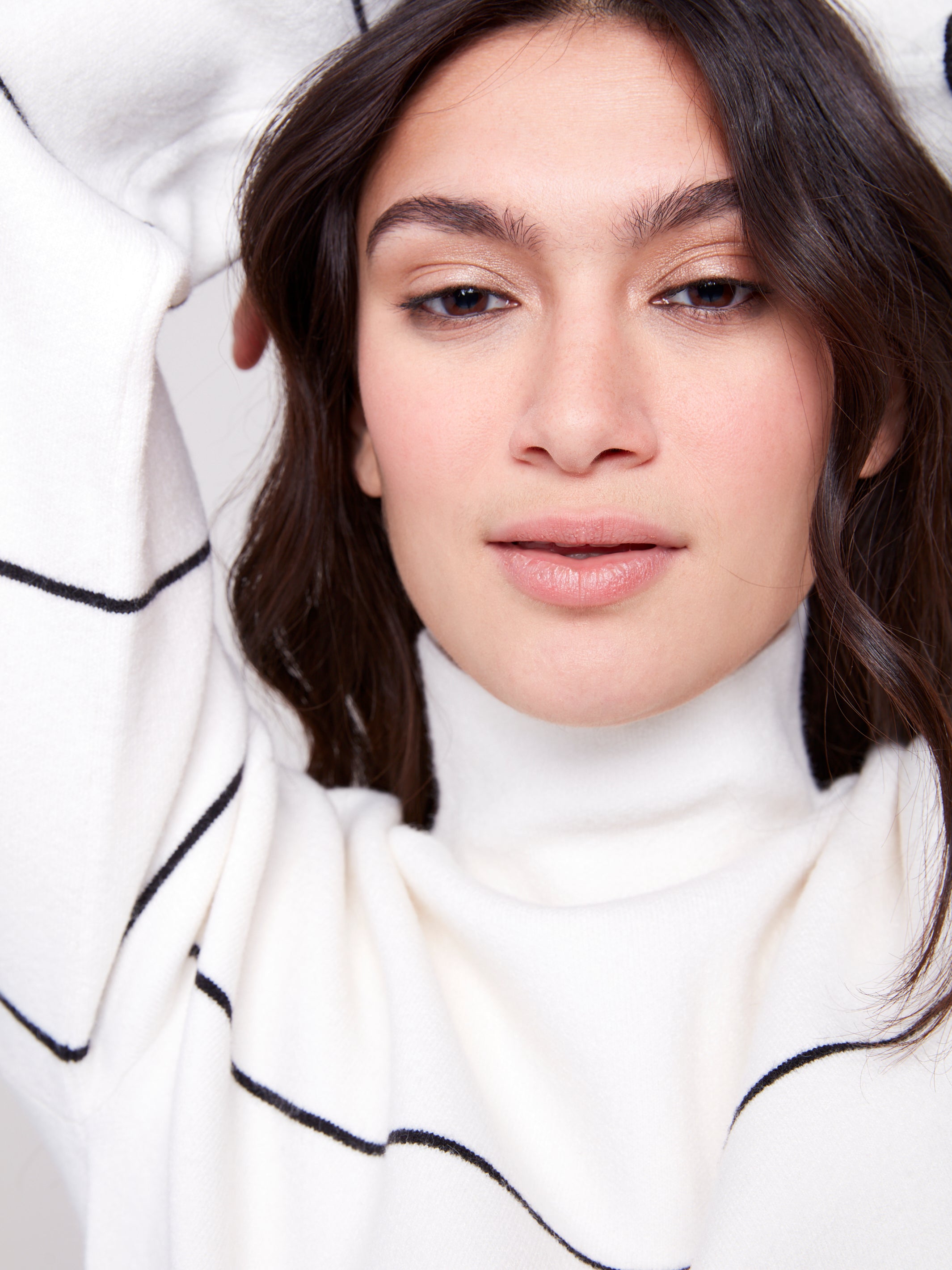 CHARLIE B Funnel Neck Sweater