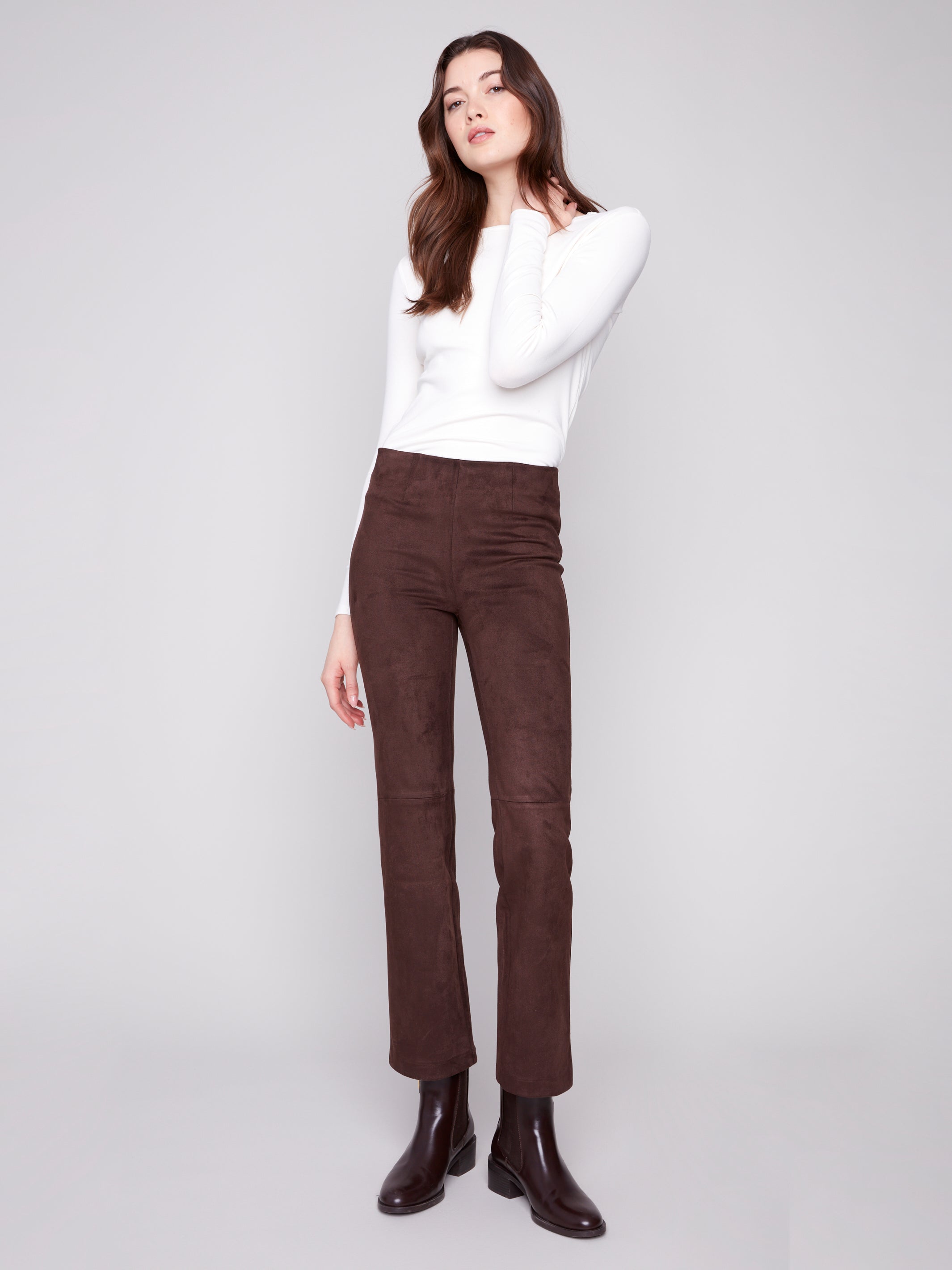 CHARLIE B Faux Suede Pants