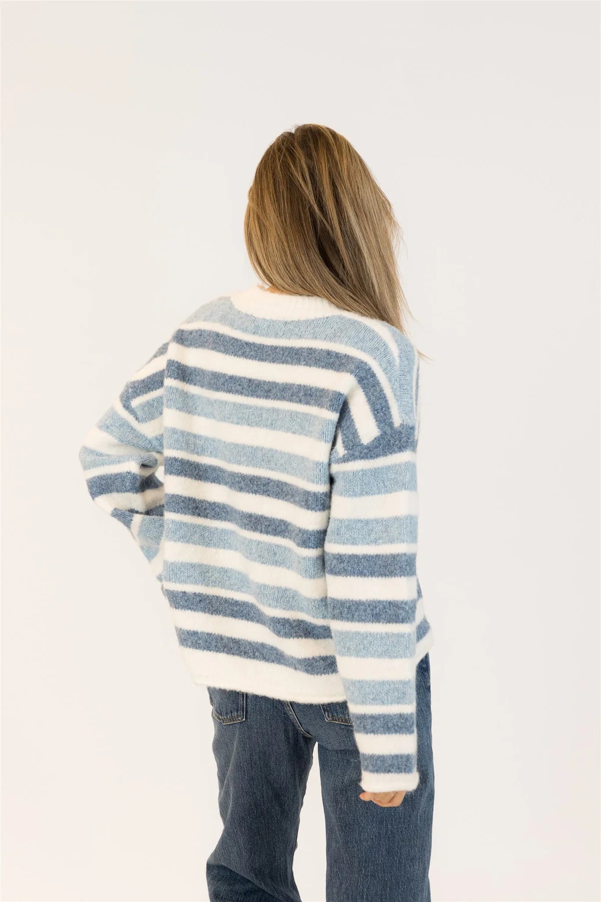 LYLA + LUXE Striped Sweater Lucky