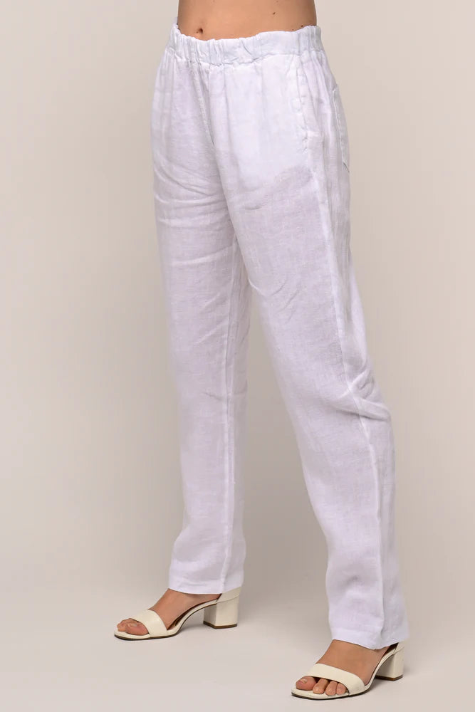 LINEN LUV Linen Pull-On Pants
