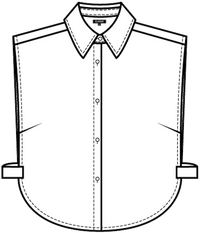 SUNDAY Faux White Collar Top