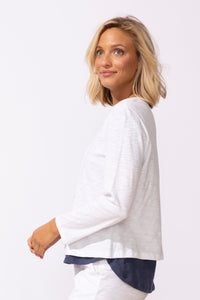 ESCAPE V-Neck Cotton Cardigan