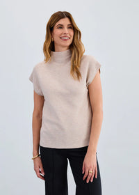 FDJ Cap Sleeve Funnel Neck