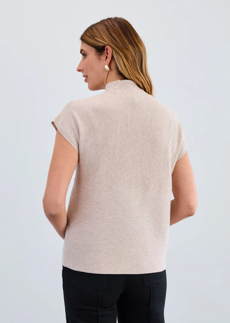 FDJ Cap Sleeve Funnel Neck