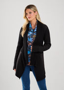 FDJ Long Sleeve Waterfall Cardigan
