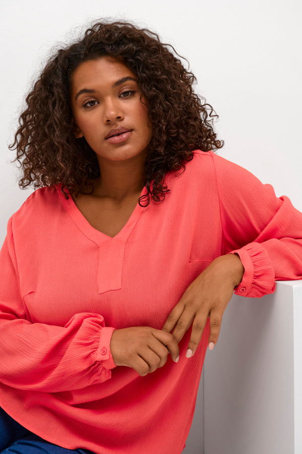 KAFFE CURVE Tunic Blouse