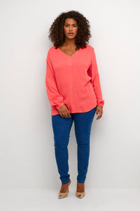 KAFFE CURVE Tunic Blouse