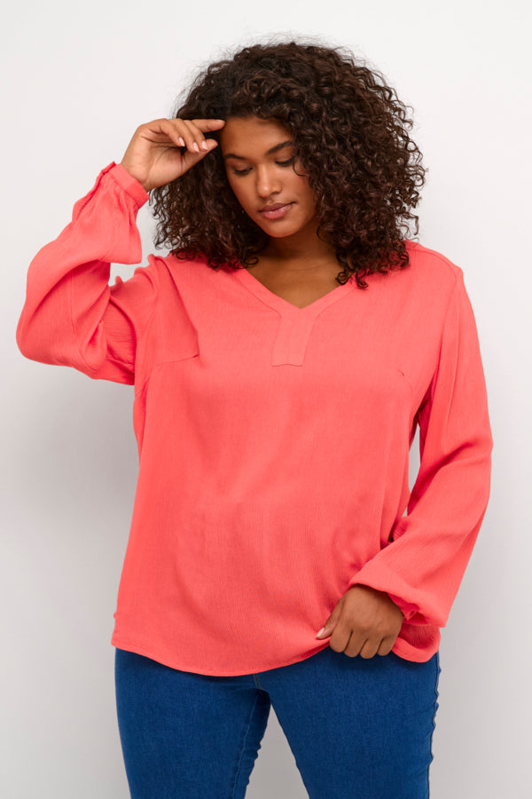 KAFFE CURVE Tunic Blouse