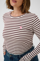 KAFFE CURVE Striped T-Shirt