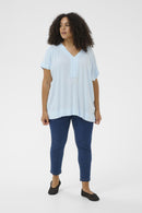 KAFFE CURVE Linen Blouse
