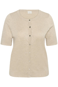 KAFFE CURVE Short Sleeve Knit Top