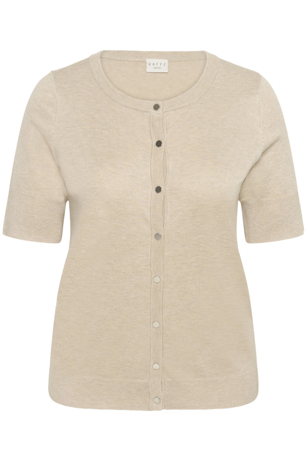 KAFFE CURVE Short Sleeve Knit Top