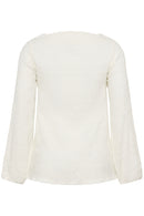 KAFFE CURVE Long-Sleeve Blouse