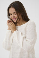 KAFFE CURVE Long-Sleeve Blouse