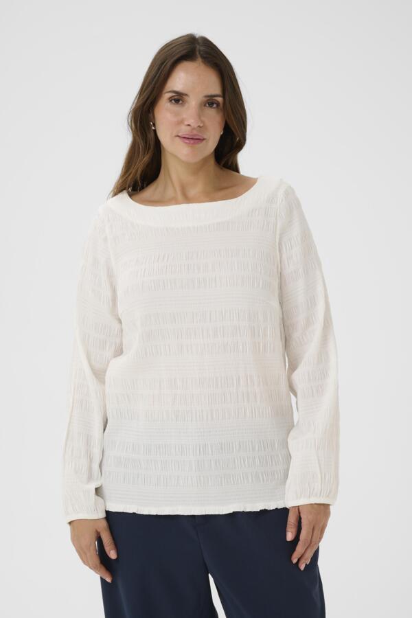 KAFFE CURVE Long-Sleeve Blouse