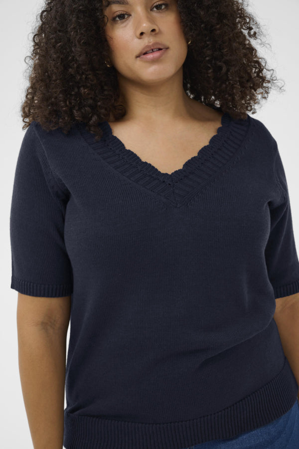 KAFFE CURVE Knit Top