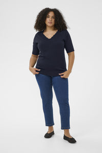 KAFFE CURVE Knit Top