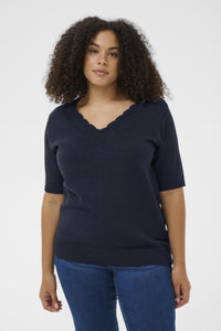 KAFFE CURVE Knit Top