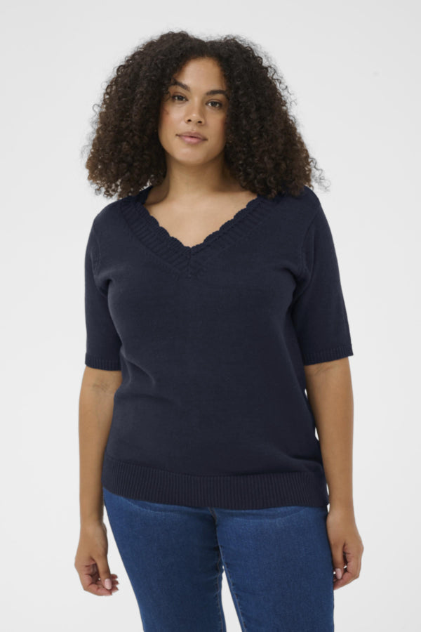 KAFFE CURVE Knit Top