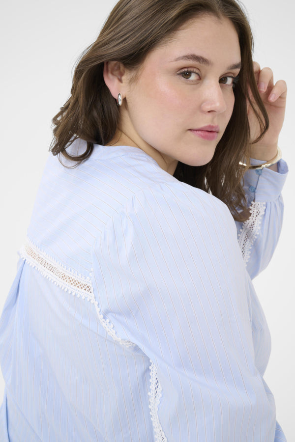 KAFFE CURVE V-Neck Blouse