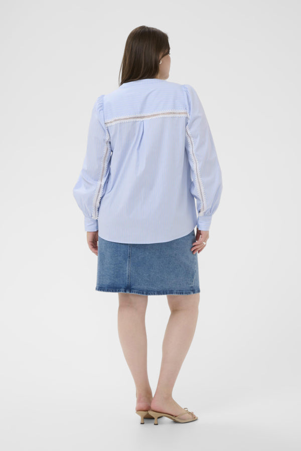 KAFFE CURVE V-Neck Blouse