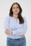 KAFFE CURVE V-Neck Blouse