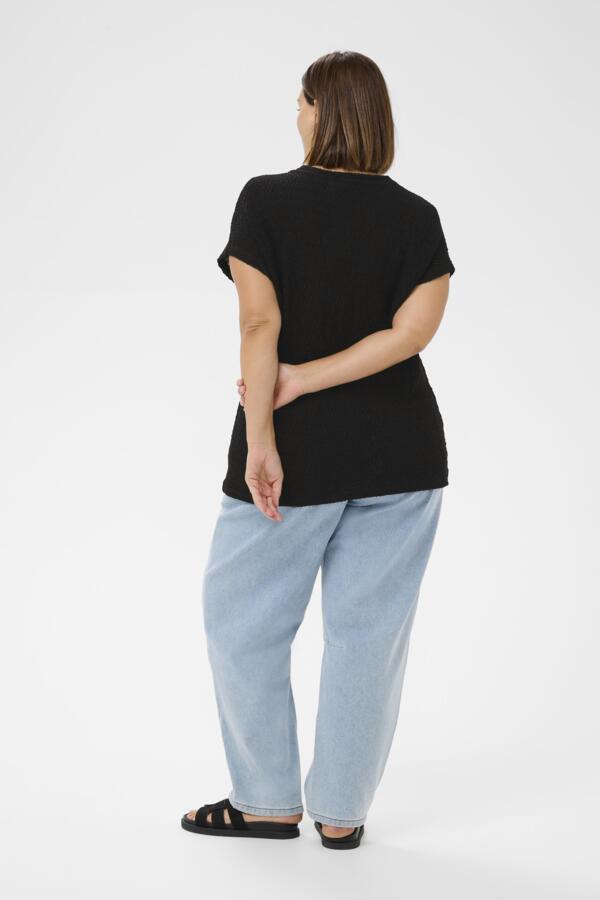 KAFFE CURVE Short-Sleeve Top