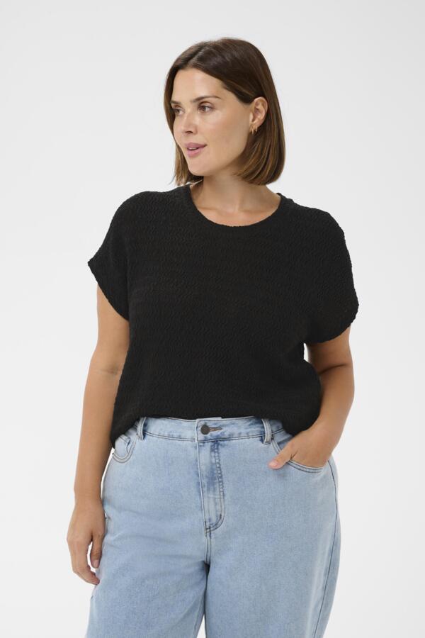 KAFFE CURVE Short-Sleeve Top