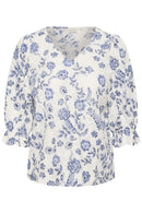 KAFFE CURVE Floral Blouse