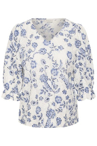 KAFFE CURVE Floral Blouse