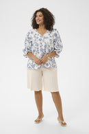 KAFFE CURVE Floral Blouse