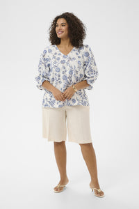 KAFFE CURVE Floral Blouse