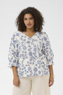 KAFFE CURVE Floral Blouse