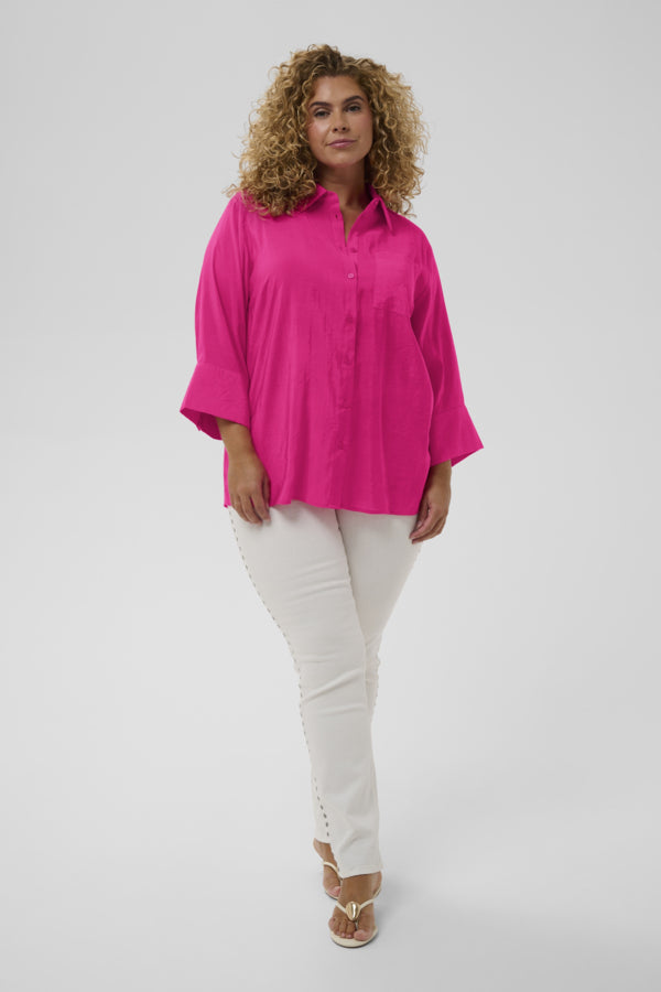 KAFFE CURVE Relaxed Fit Blouse