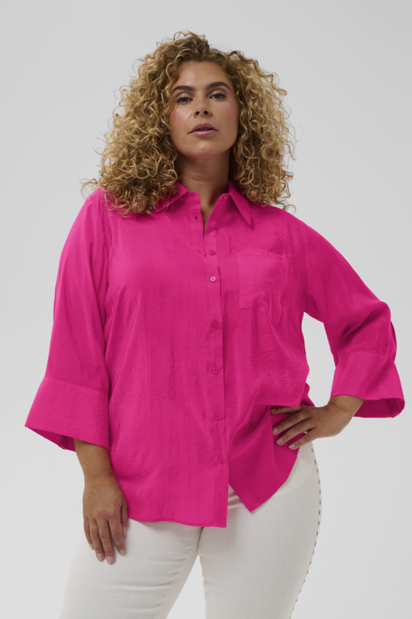 KAFFE CURVE Relaxed Fit Blouse
