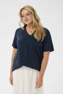 KAFFE CURVE Relaxed Fit T-Shirt