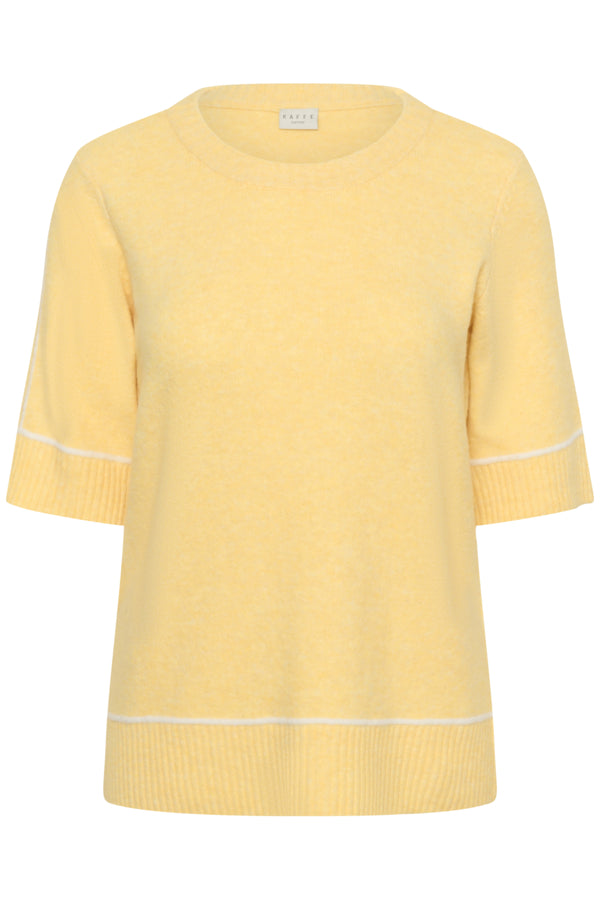 KAFFE CURVE Short-Sleeve Knit Top